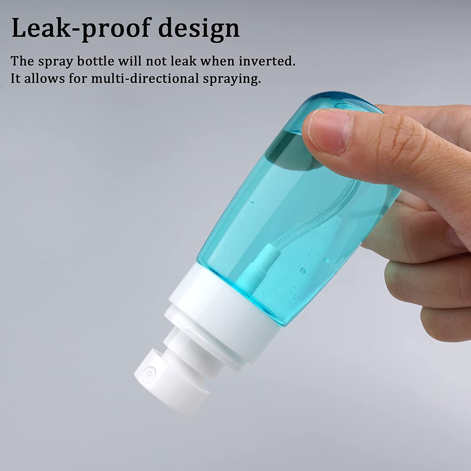 Wrixty 100ml Empty Fine Mist Spray Bottles - 2 Pack Refillable Travel Size Hair & Essential Oil Sprayer for Cosmetic, Perfume, DIY - Perfect for Salon, Gym, Travel & Home Use