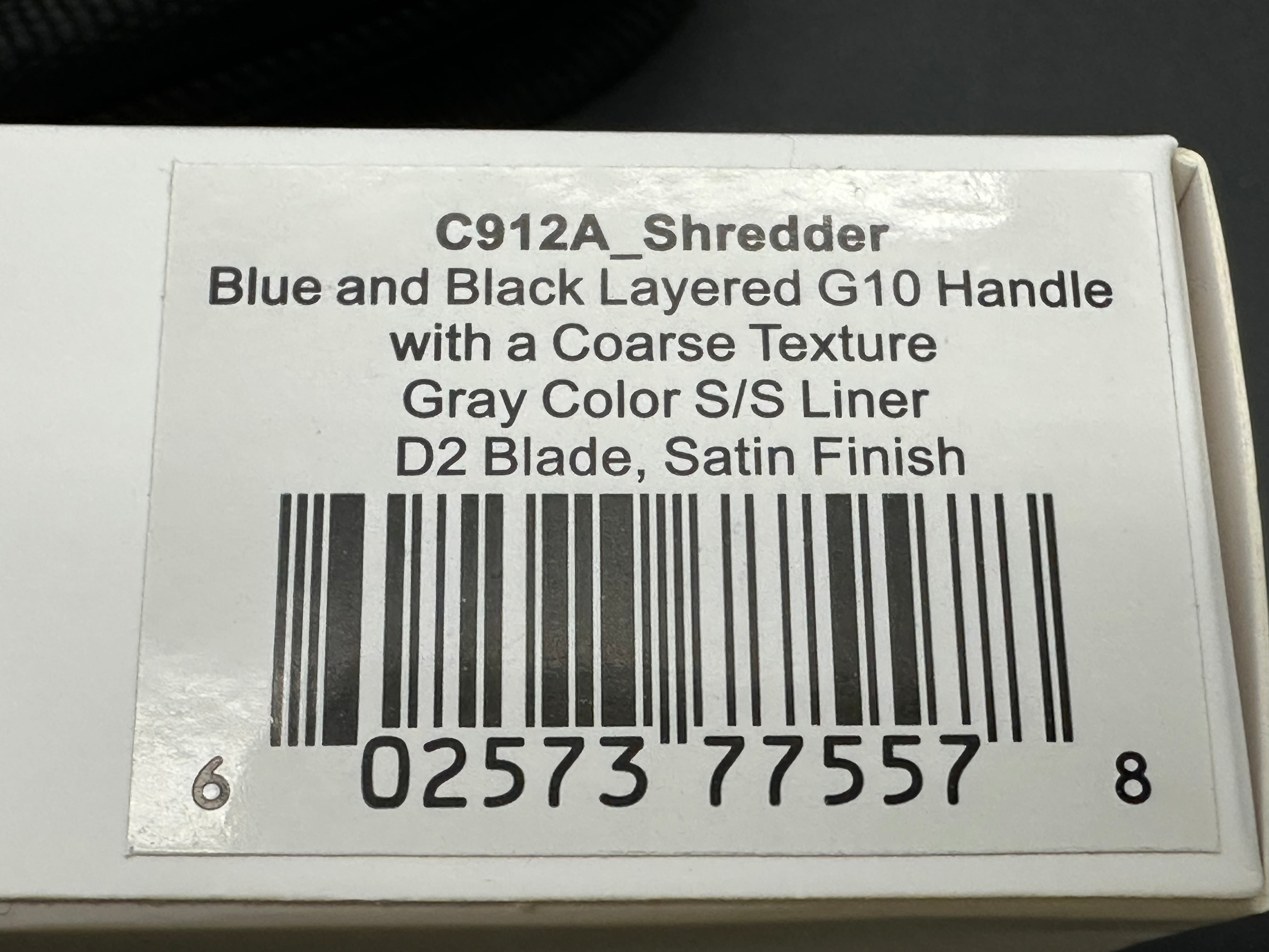 CIVIVI Shredder Liner Lock Folding Knife - Blue/Black Layered G10 Handle, 3.7