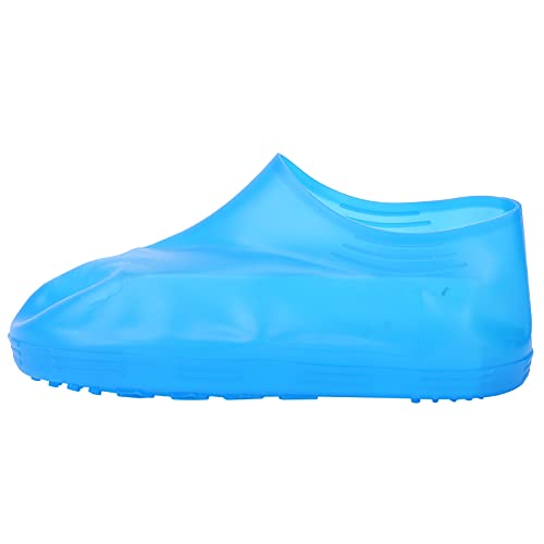 Waterproof Reusable Silicone Shoe Covers for Rain & Snow - Non-Slip Foldable Boot Protectors for Outdoor Cycling, Hiking & Walking (Large Size) - Keep Feet Dry in Wet Weather
