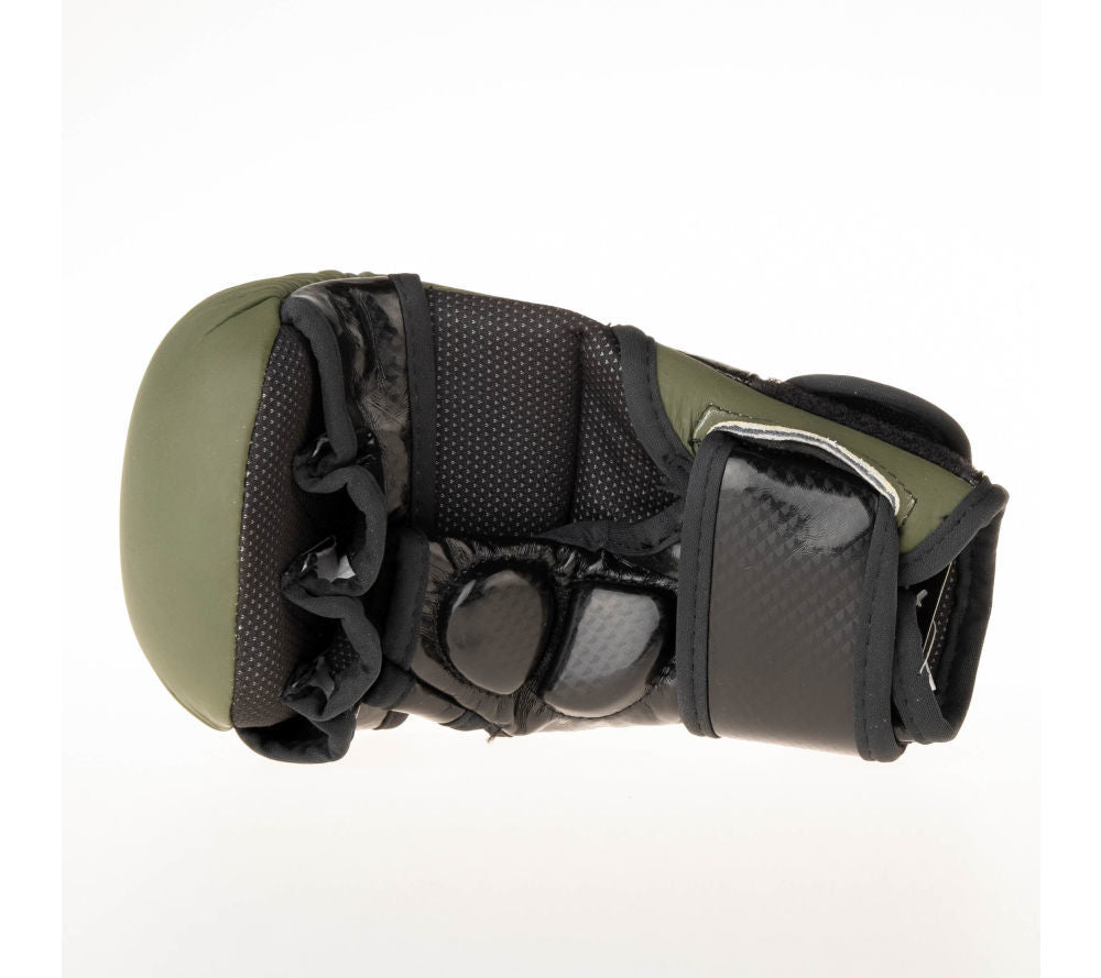 Premium MMA Training Gloves for Fighters - Khaki/Black FMG 001 - Ideal for Sparring, Bag Work & Combat Sports Training