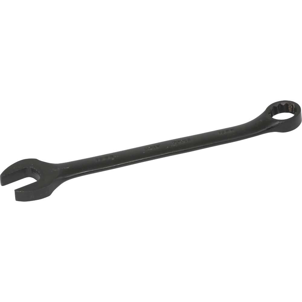 12-Piece Metric Combination Wrenches Set - 15° Offset Design with Black Oxide Finish - Perfect for Automotive Repair, Machinery Maintenance & DIY Projects