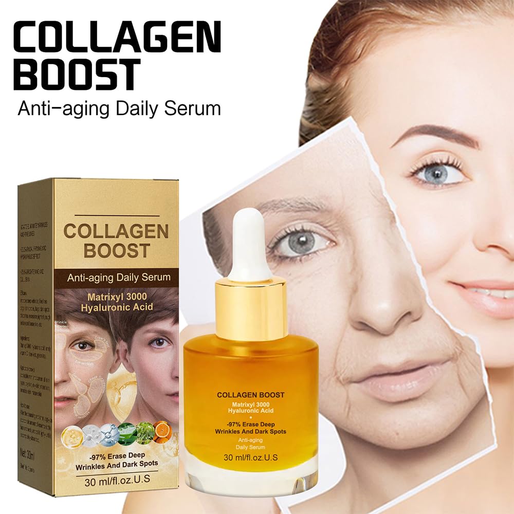 **Collagen Anti-Wrinkle Essence – Deep Hydration & Brightening Serum for Fine Lines, Wrinkles & Dark Spots | Skin Barrier Repair & Firming Treatment (2-Pack) – Perfect for Nighttime Skincare & Daily Anti-Aging Routine**