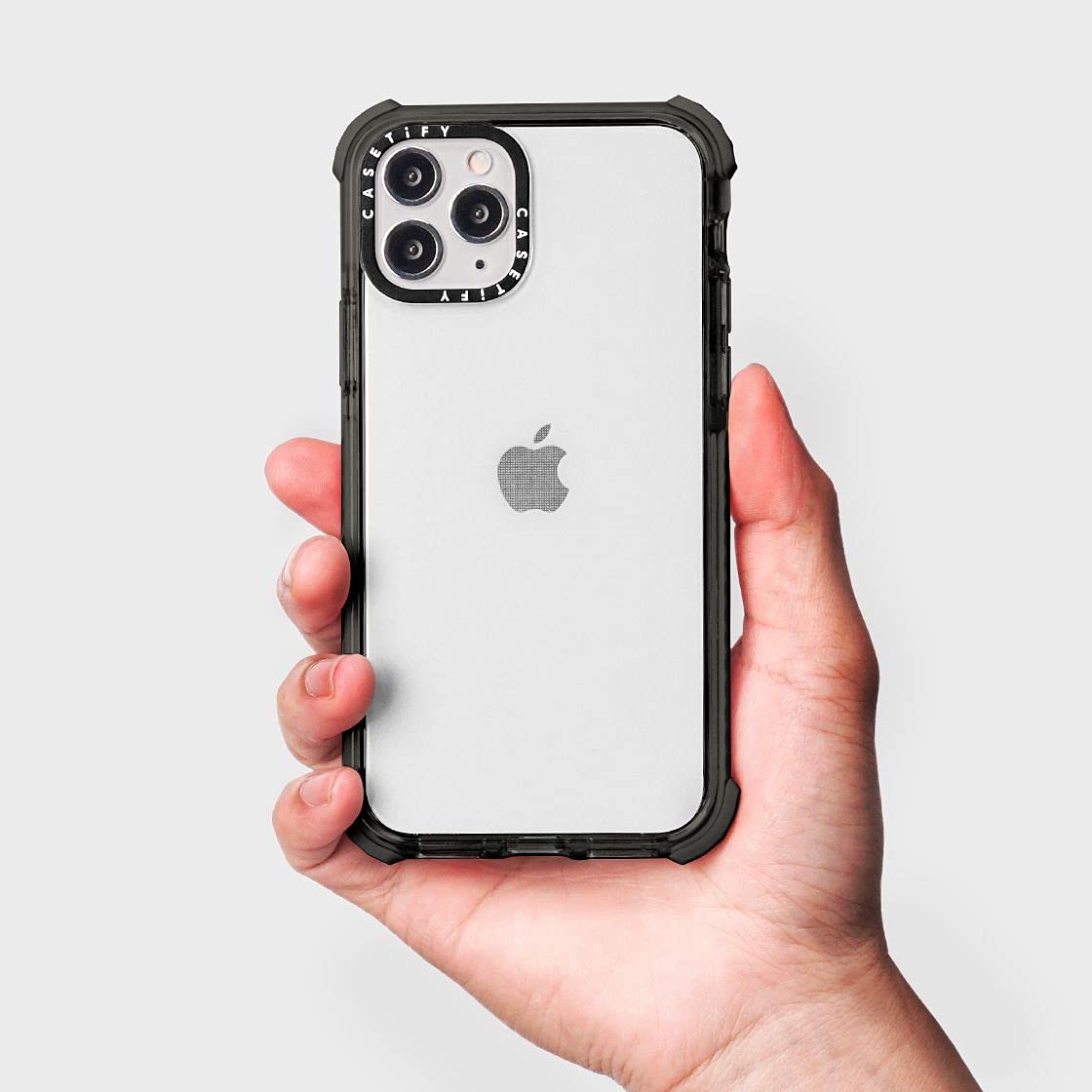 CASETiFY Ultra Impact Shockproof Case for iPhone 12 Pro Max - Clear Black Rose Design - Durable Protective Phone Cover for Everyday Use & Outdoor Activities