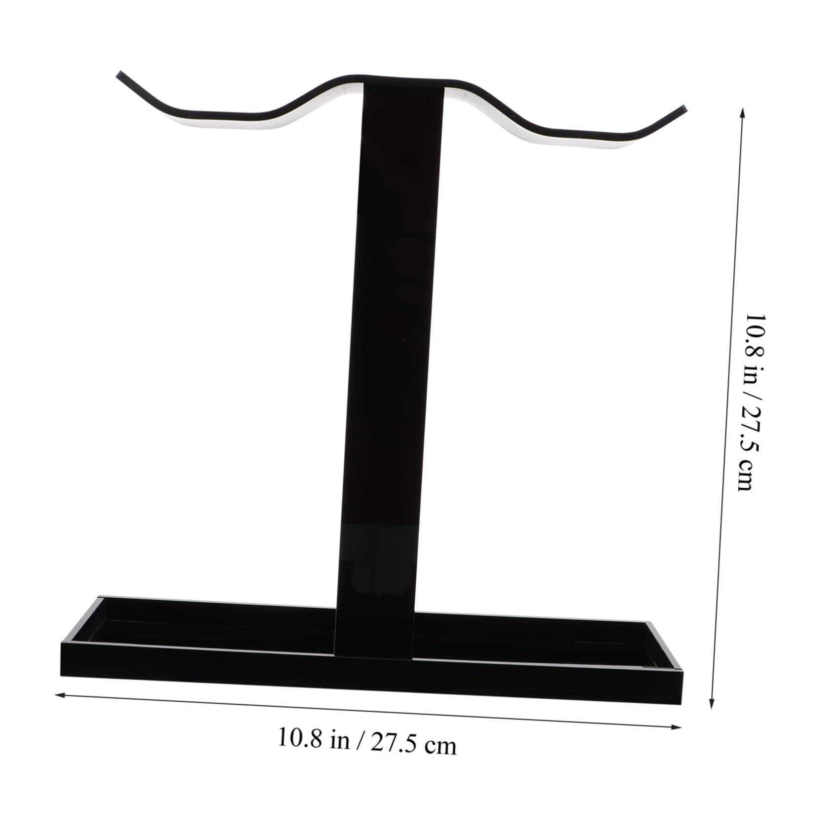 CAXUSD Acrylic Headphone Hanger Hook - Over Ear Headset Stand for Computer Desk, Gaming Setup & Office Organization (White) - Perfect for Organizing Headphones, Earbuds, and Gaming Headsets on Your Desk, Workstation or Bedside Table