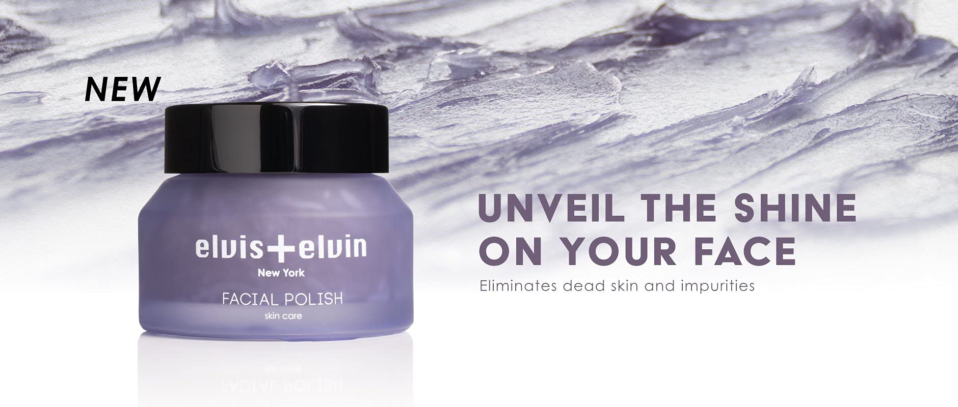 Elvis+Elvin Lilac Facial Polish - Exfoliating Scrub for Glowing Skin | Perfect for Daily Skincare Routine & Spa Nights