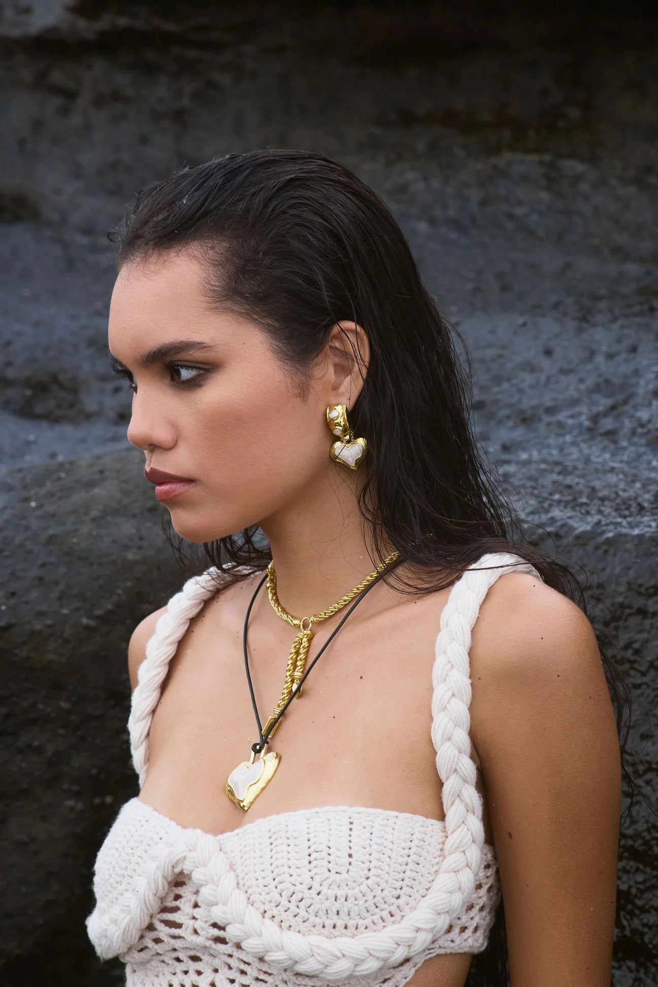 Elegant Elena Gold Pearl Earrings for Women - Perfect for Weddings, Parties & Special Occasions