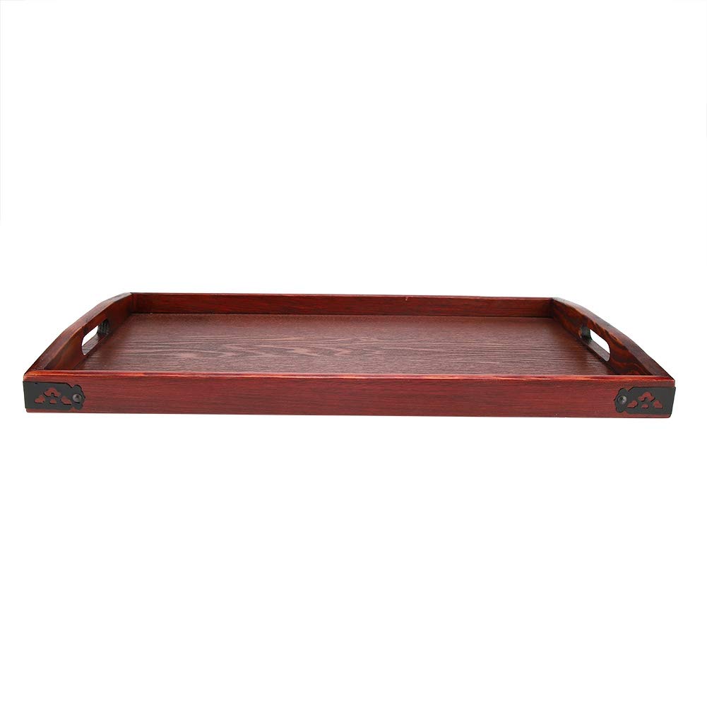 Premium Wooden Serving Tray for Tea, Coffee, Fruits & Snacks - Multipurpose Home & Hotel Use - Perfect for Living Room, Kitchen & Dining (50x30x4.5cm) - Ideal for Entertaining, Breakfast in Bed & Party Serving