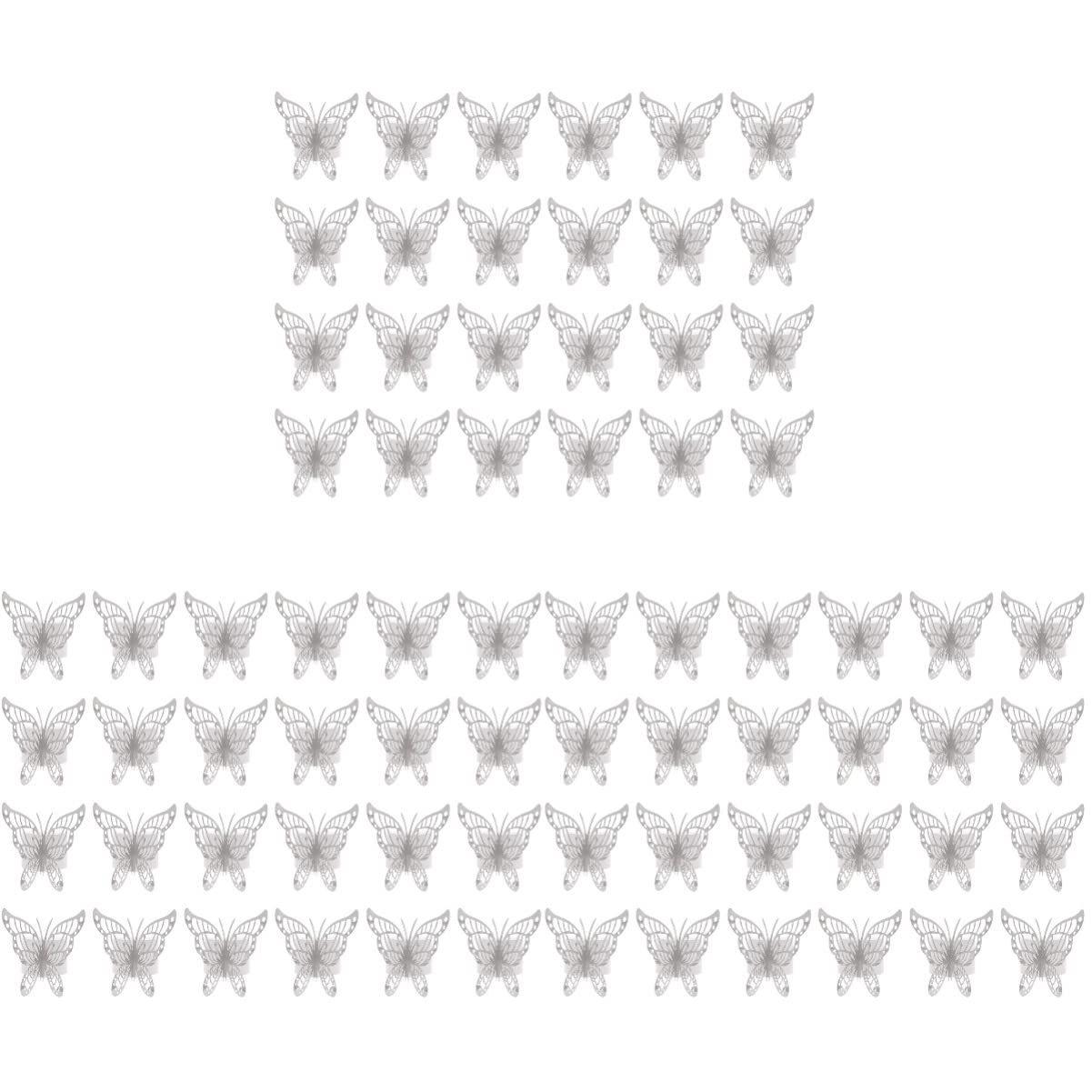 3D Butterfly Napkin Rings - 3PCS Elegant Banquet Decor for Weddings & Parties