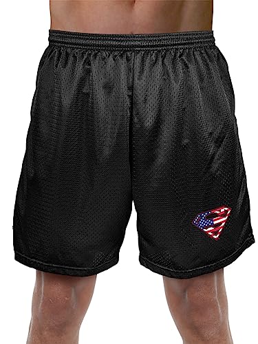 Superman Usa American Flag Shield Logo