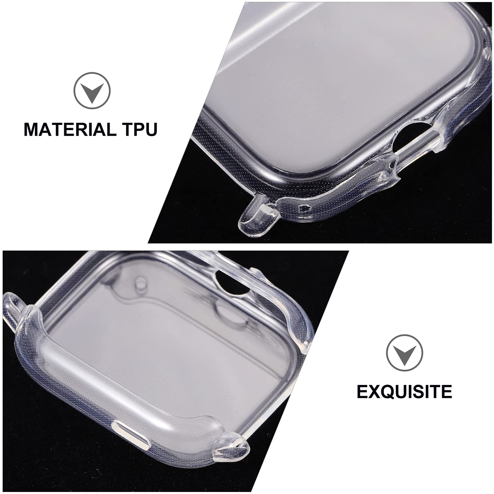 3 Pack TPU Smartwatch Case Cover Protector - Durable Shockproof Shell for Apple Watch, Samsung Galaxy Watch & Fitbit - Perfect for Sports, Workouts & Outdoor Activities