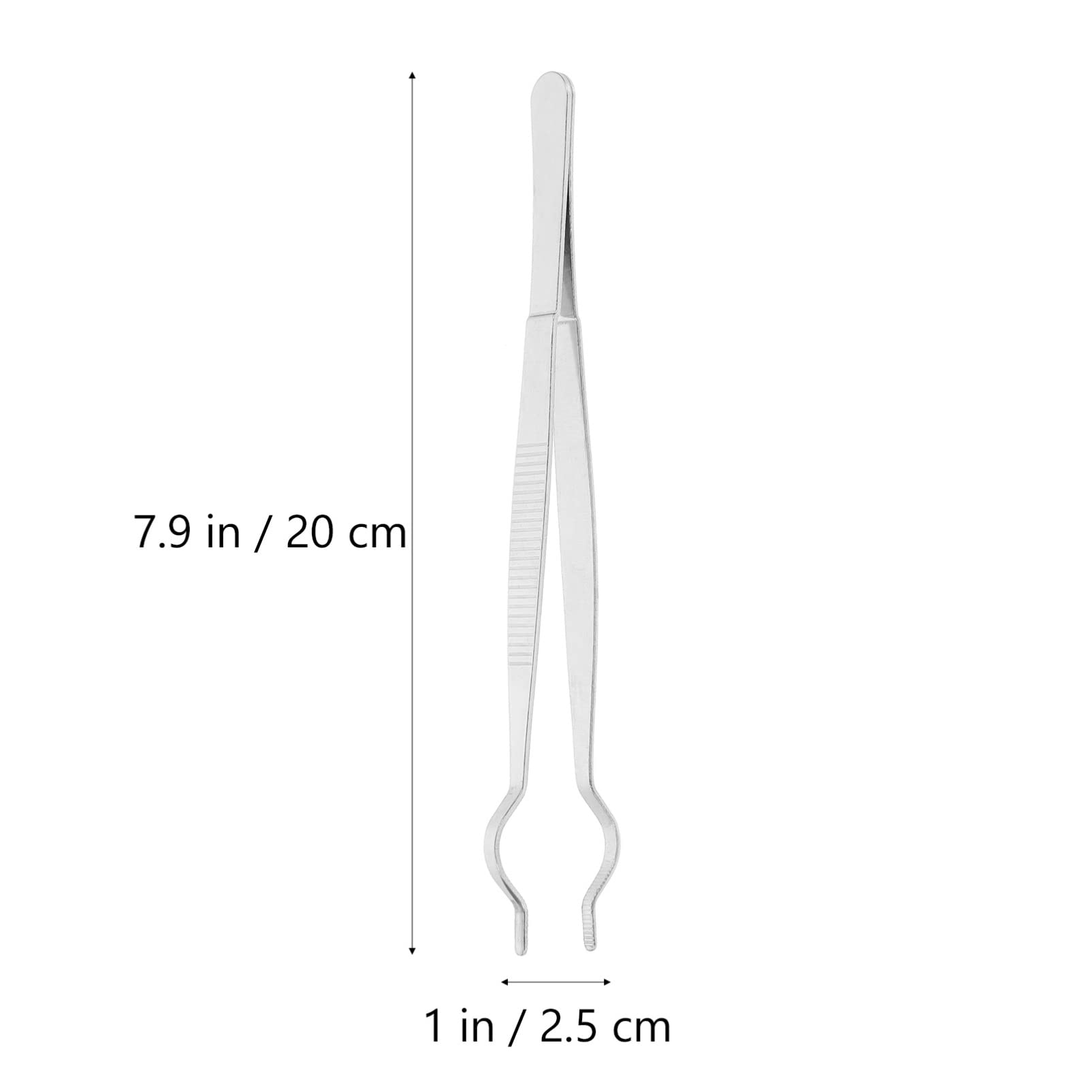 1pc Stainless Steel Test Tube Clamp for Lab Electronics - Flat Tip & Pointy Nose for Soldering, Glass Tube Handling - Ideal for Laboratory Equipment, Hair Extension Work & DIY Projects