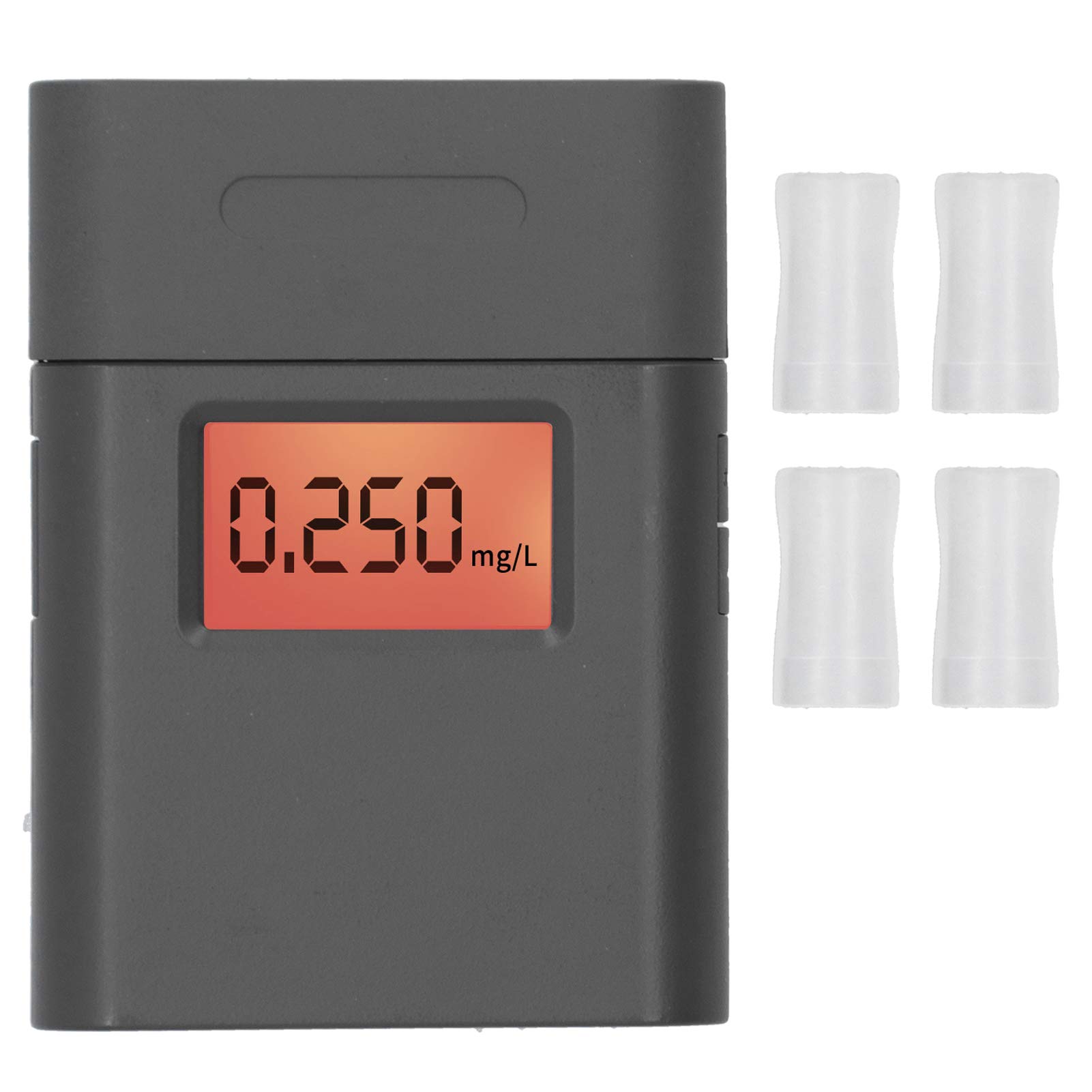 Zerodis Portable Breathalyzer - High Accuracy Alcohol Tester with LCD Display & 4 Gas Nozzles for Personal & Professional Use | Reliable BAC Detection for Road Safety, Workplace Testing & Home Monitoring