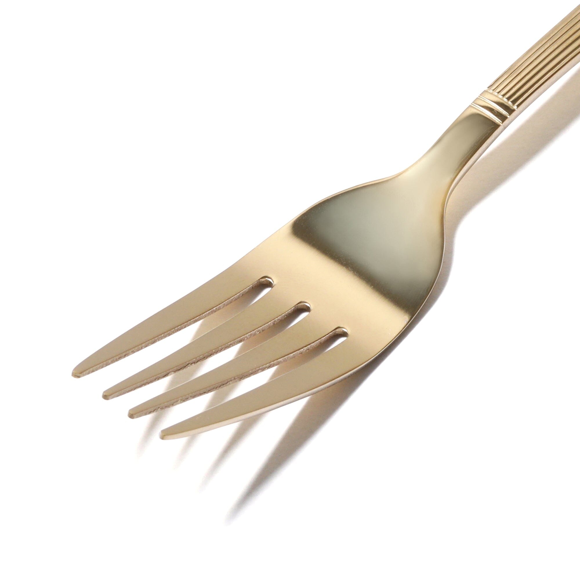 10-Piece Stainless Steel Gold Cutlery Set - Elegant Flatware for Dining, Parties, and Gifts
