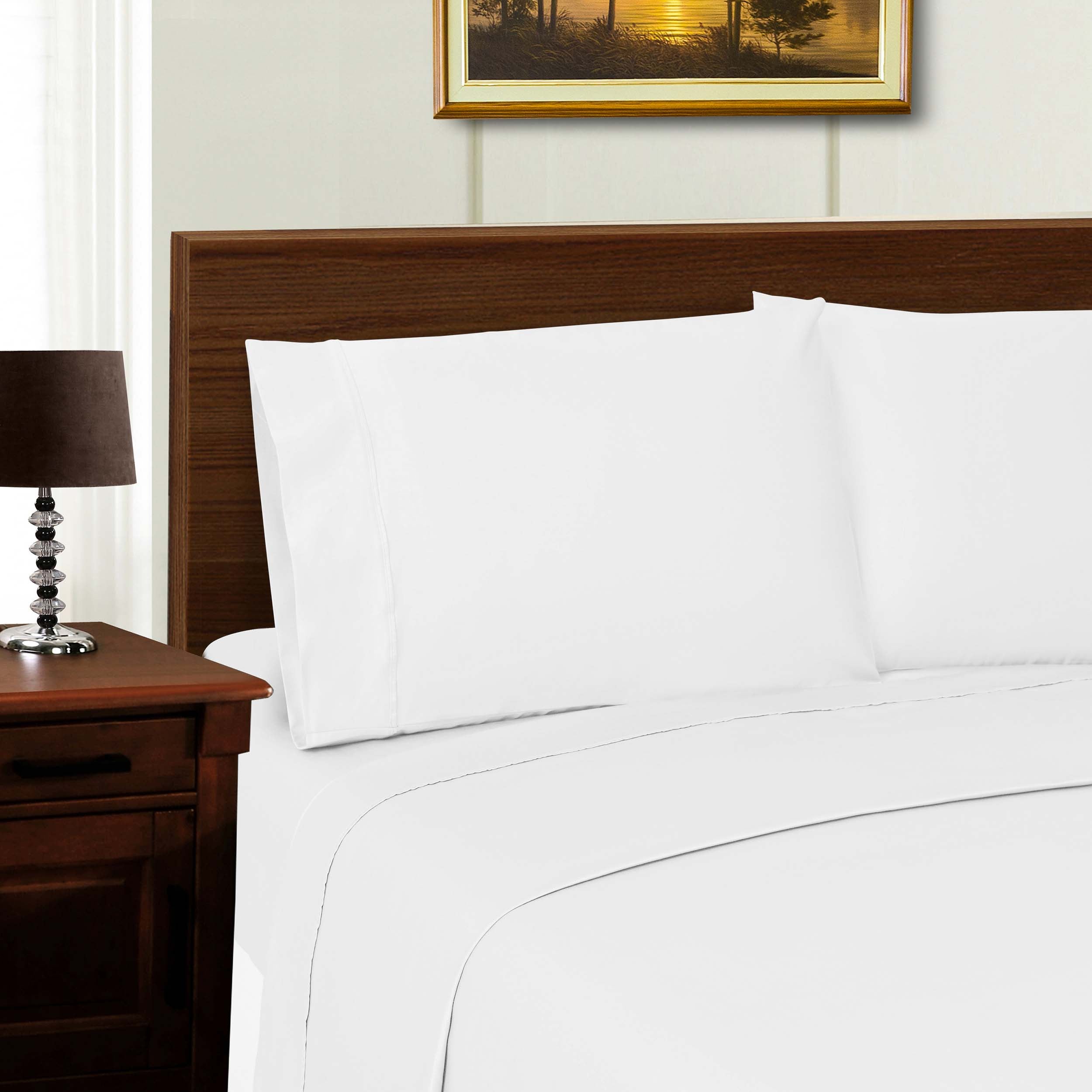 1000 Thread Count Wrinkle Resistant Bed Sheet Set - Queen Size, Soft Luxury Cotton - Perfect for Home, Hotel & Guest Room Comfort