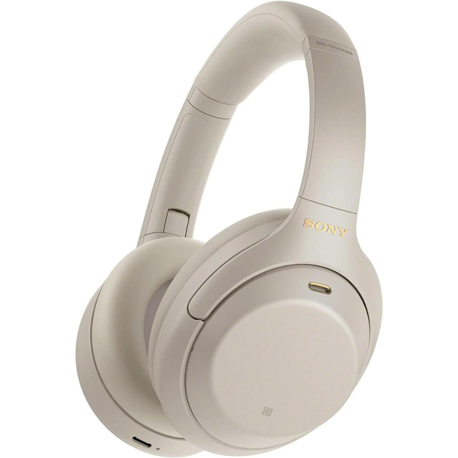 Sony WH-1000XM4 Wireless Noise Cancelling Over-Ear Headphones with Mic - Premium Bluetooth Headset for Travel, Work & Music Lovers (New Model)