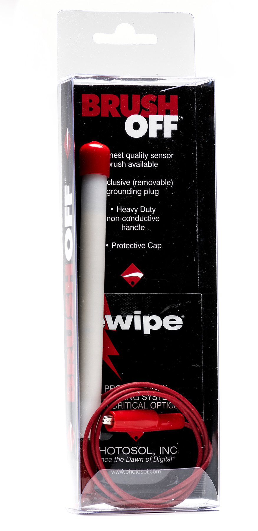 BrushOFF Sensor Cleaning Brush - Professional DSLR & Mirrorless Camera Lens & Sensor Cleaner - Dust & Smudge Removal Tool for Photography & Videography - Perfect for Travel, Studio & Outdoor Shoots