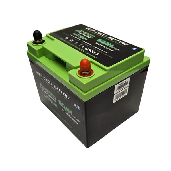 Amped Outdoors 12V 60AH LiFePO4 Lithium Battery - Deep Cycle Rechargeable Power for RV, Marine, Solar & Off-Grid Applications