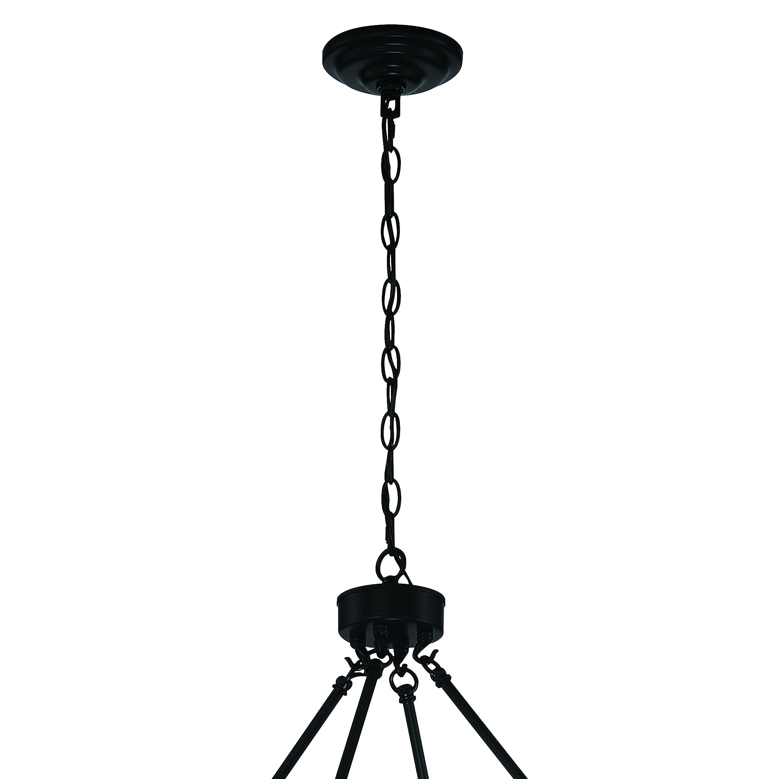 Vanity Art 12-Lights Candle Style Wagon Wheel Chandelier - Farmhouse Rustic Ceiling Light Fixture for Living Room, Kitchen, Dining Room - Black & Bronze Finish (10552TW-BK-BD) | Perfect for Country Homes, Barn Weddings & Cozy Restaurant Decor