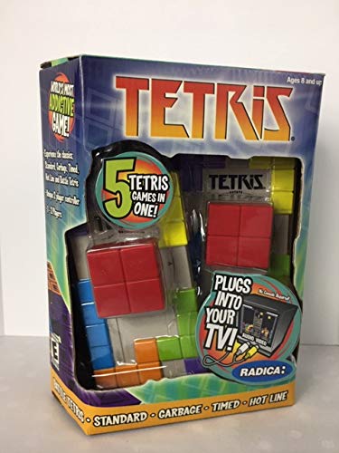 Tetris Plug-in TV Game - Classic Puzzle Video Game for Family Fun & Entertainment | Perfect for Parties, Gifts & Retro Gaming Nights