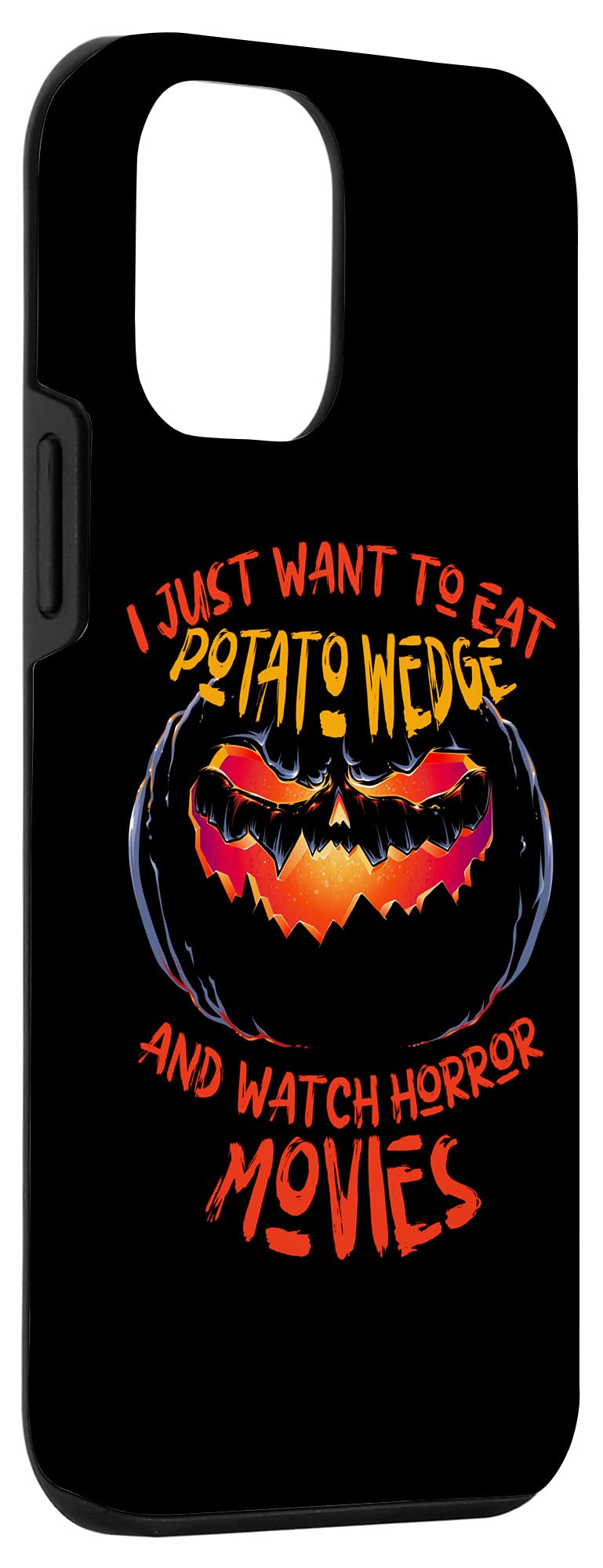 iPhone 12 Mini Case - Slim Protective Cover with Halloween Design (Potato Wedge & Horror Movie Theme) | Perfect for Spooky Season, Movie Nights & Everyday Use