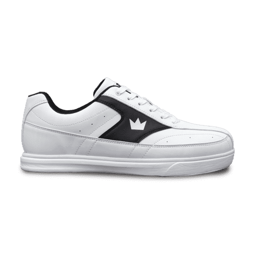 Brunswick Men's Renegade Bowling Shoes - Black/White - Lightweight & Comfortable for League Play & Casual Bowling