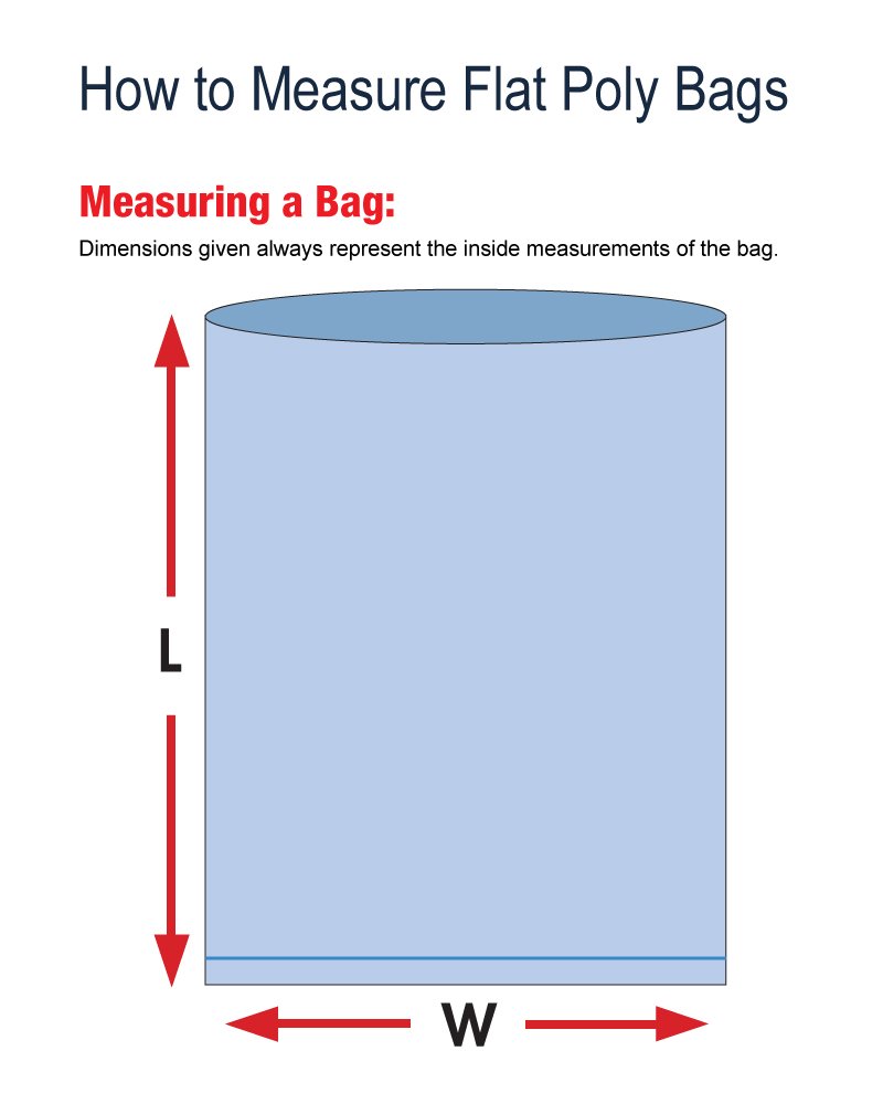 Aviditi PB2447 Flat Poly Bags - 4 Mil Thick, 24