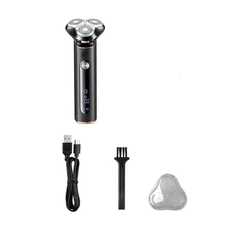 Premium Men's Electric Head Shaver - Waterproof Wet/Dry Rechargeable Beard Trimmer & Facial Shaving Machine with Metal Shell | Perfect for Travel, Gym & Daily Grooming Routine