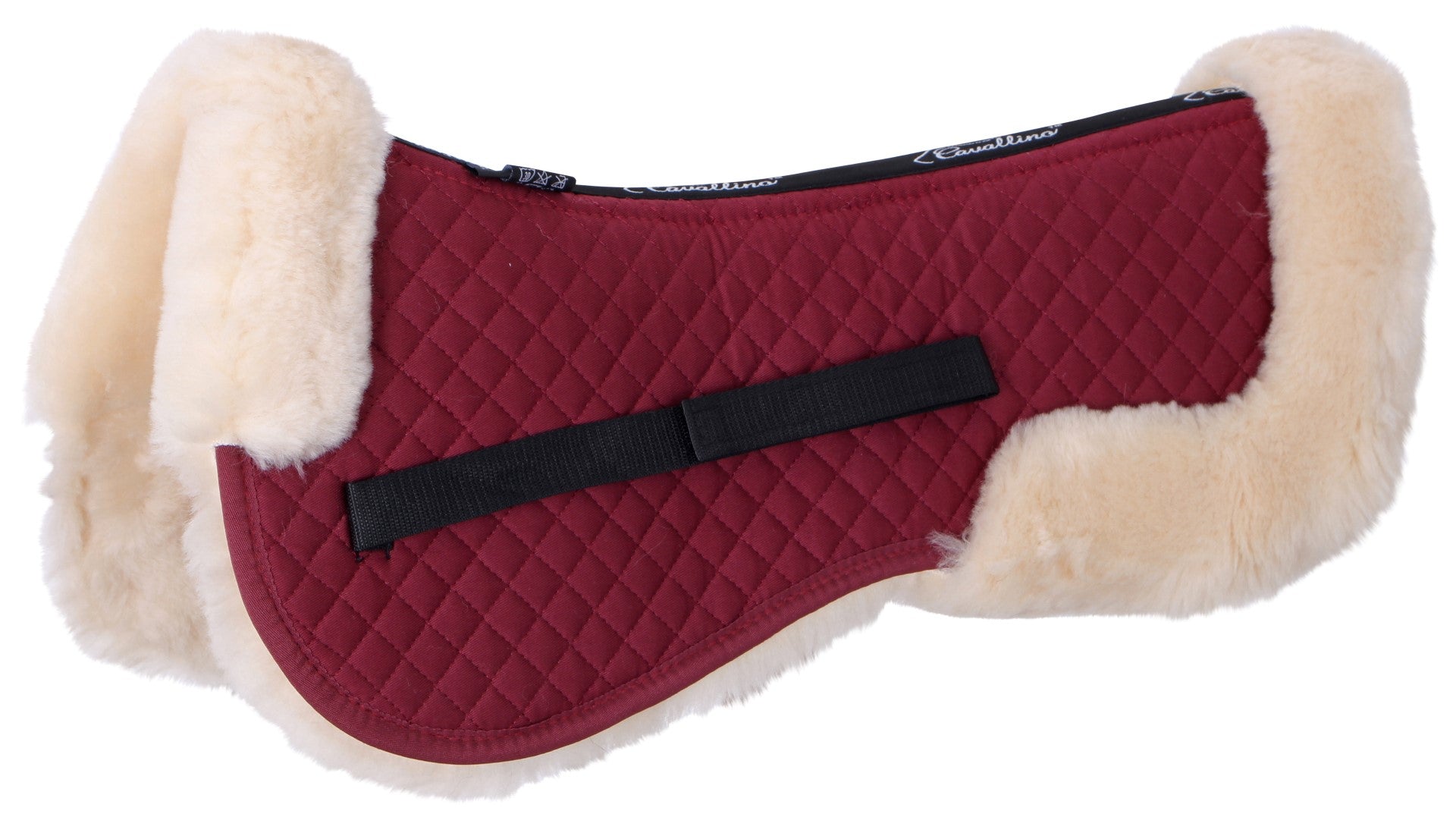 Premium Cavallino Lambswool Half Pad for Horses - Shock Absorbing Saddle Pad for English & Western Riding - Ideal for Training, Jumping & Dressage