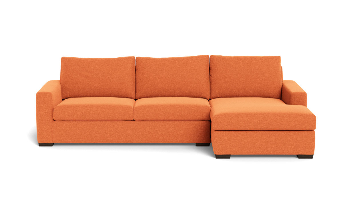 Modern Mesa 123 Right Chaise Sectional Sofa - Comfortable L-Shaped Couch for Living Room, Family Room & Lounge Areas