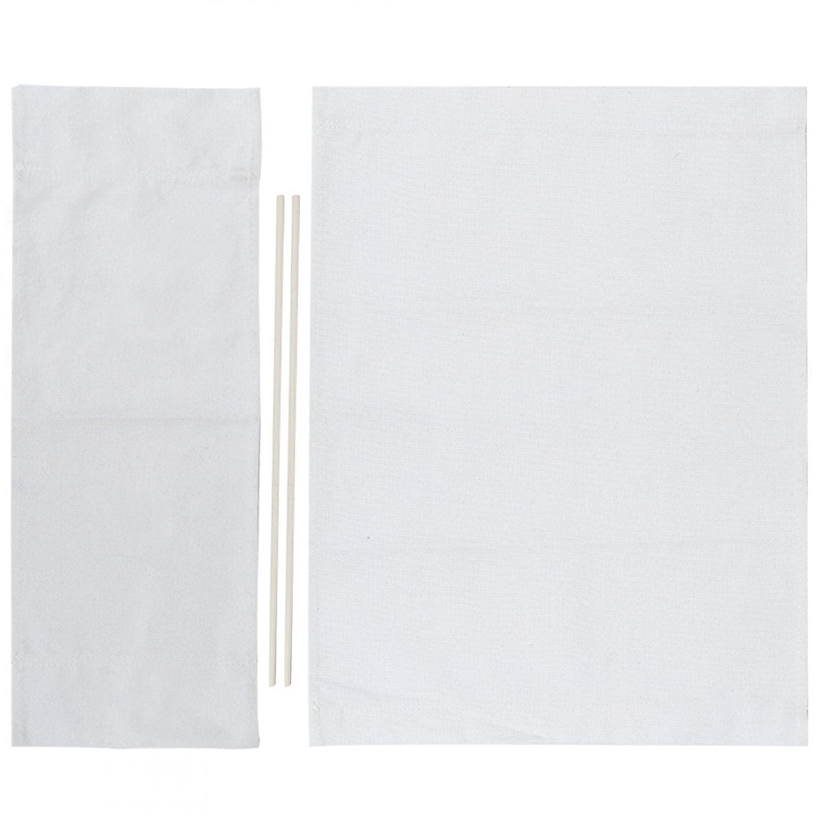 1 Set Director Chair Canvas Replacement Covers with Stick Accessories - Portable Folding Chair Cover Kit for Home, Office, and Outdoor Use (White) - Perfect for Patio, Beach, Camping, and Indoor Furniture