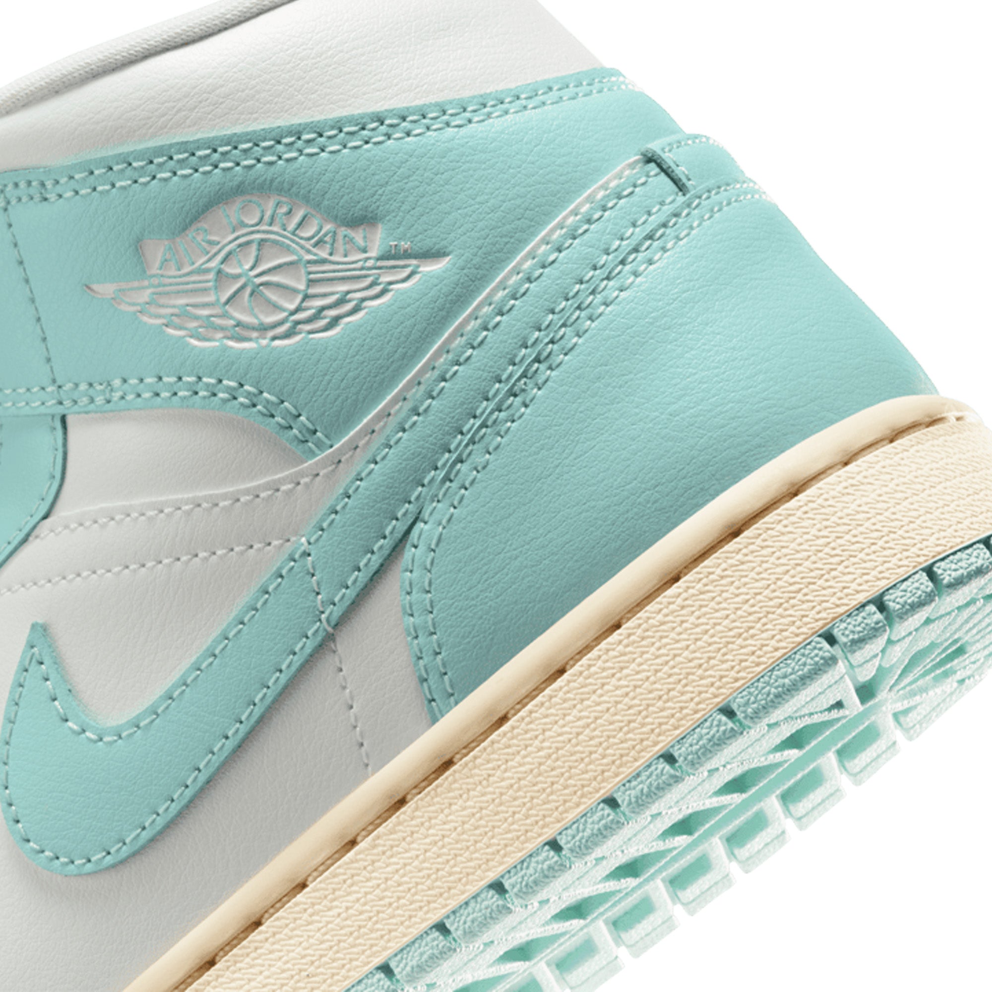 Air Jordan 1 Mid 'Light Dew' Women's Sneakers 2024 - Comfortable Basketball Shoes for Casual Wear & Street Fashion