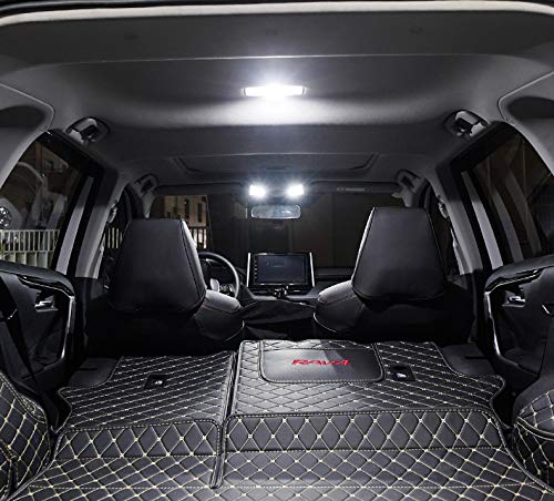 Super Bright White LED Interior Lights Kit - 10pcs LED Bulbs with Install Tool for 2006-2021 Toyota RAV4 All Cab Sizes | Upgrade Car Interior Lighting for Night Driving & Enhanced Visibility