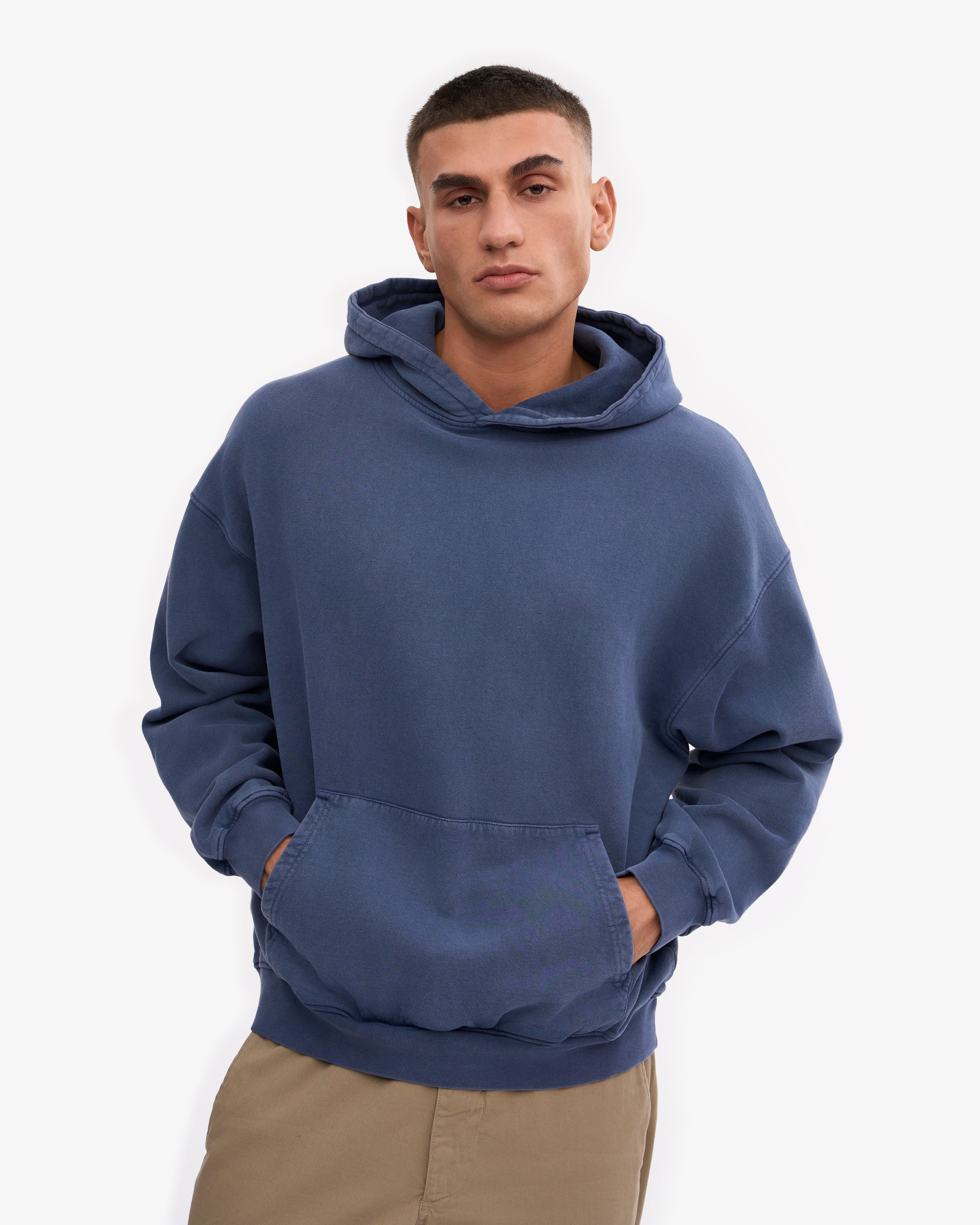 Organic Oversized Hoodie - Neptune Blue | Soft & Comfortable Unisex Pullover for Men & Women | Perfect for Casual Wear, Lounging & Outdoor Activities