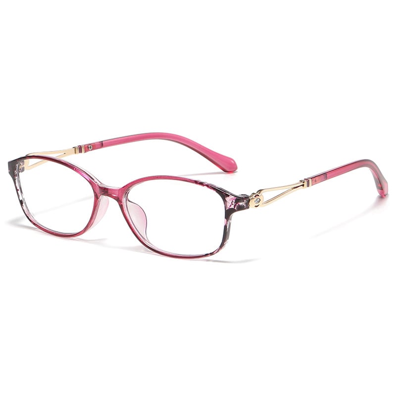 Stylish Women's Lightweight Metal Blue Light Blocking Reading Glasses - Perfect for Computer Work, Online Shopping & Digital Eye Strain Relief