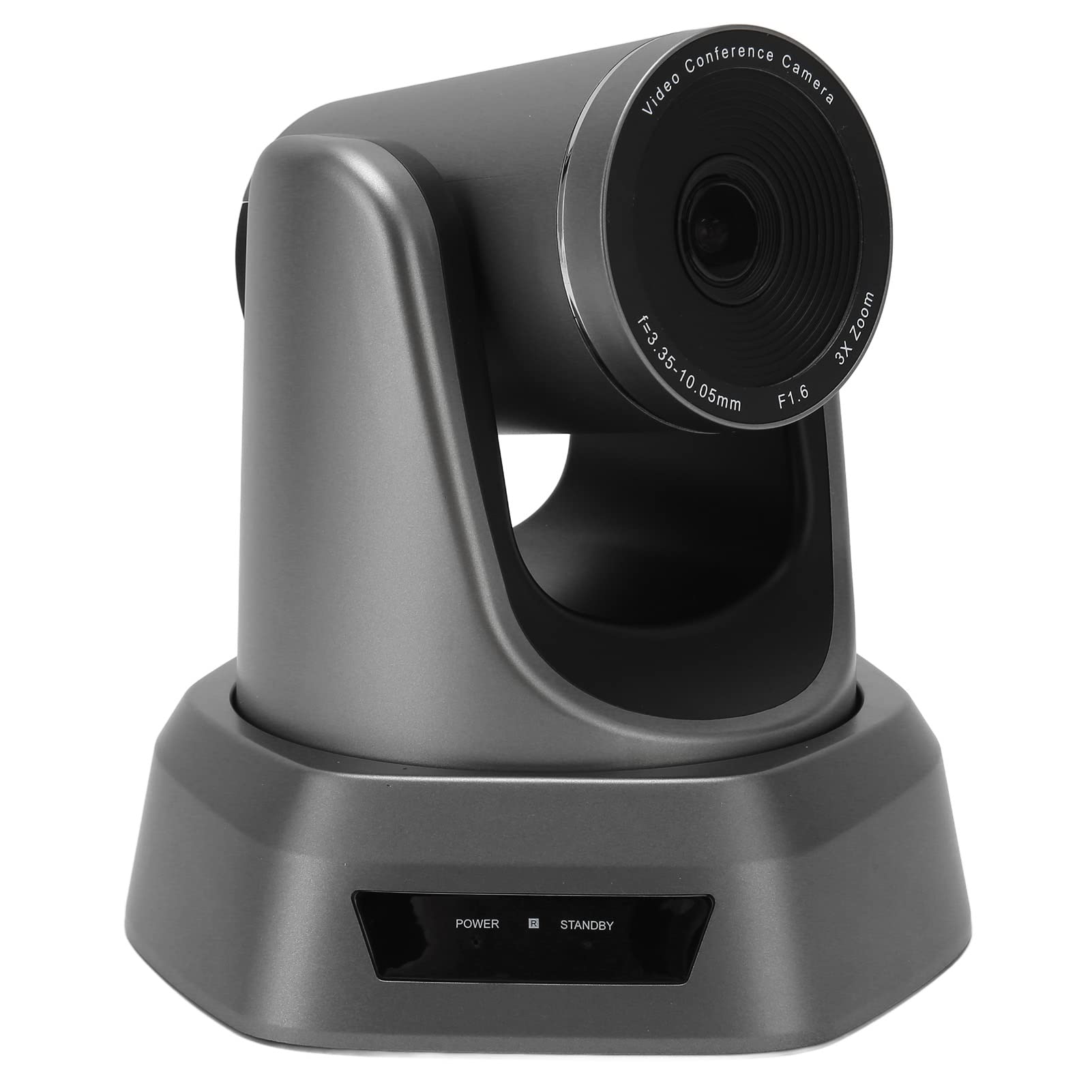 USB PTZ Camera with 3X Optical Zoom - 3 Installation Methods, 128° Wide Angle, Preset Positioning for Video Conferencing & Business Meetings (100-240V, US Plug) - Perfect for Conference Rooms, Online Classes & Remote Work
