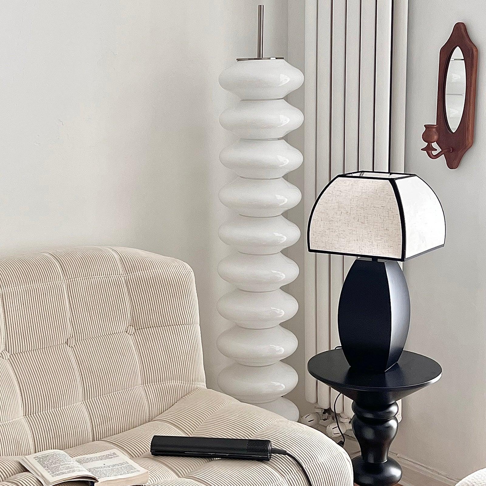 Modern Black Table Lamp with USB Port - Stylish Nightstand Lamp for Bedroom, Living Room, Office - Perfect for Reading, Working & Home Decor