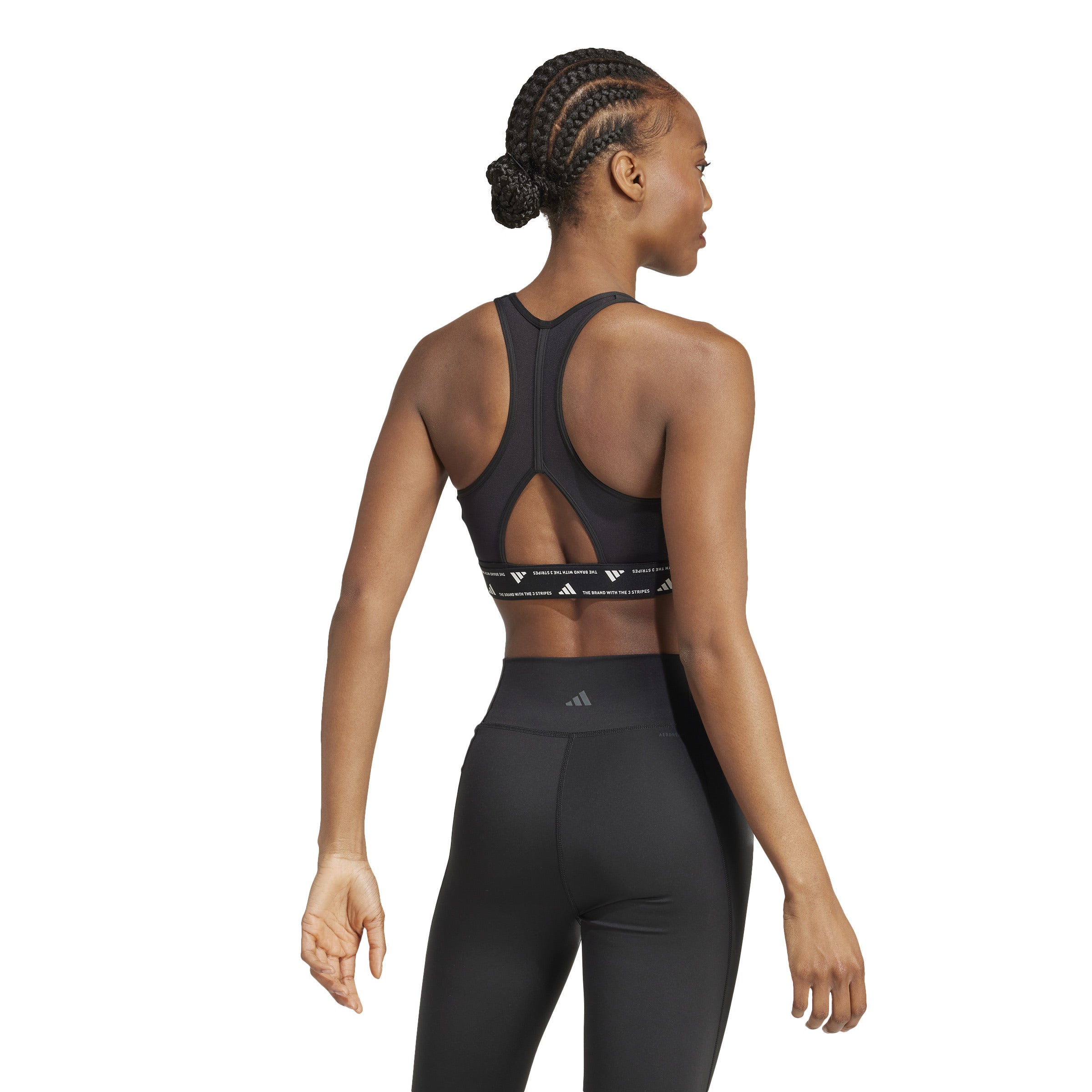 Adidas Powerreact Women's Sports Bra - High Support Workout Bra for Running, Yoga & Gym - Breathable & Comfortable Activewear