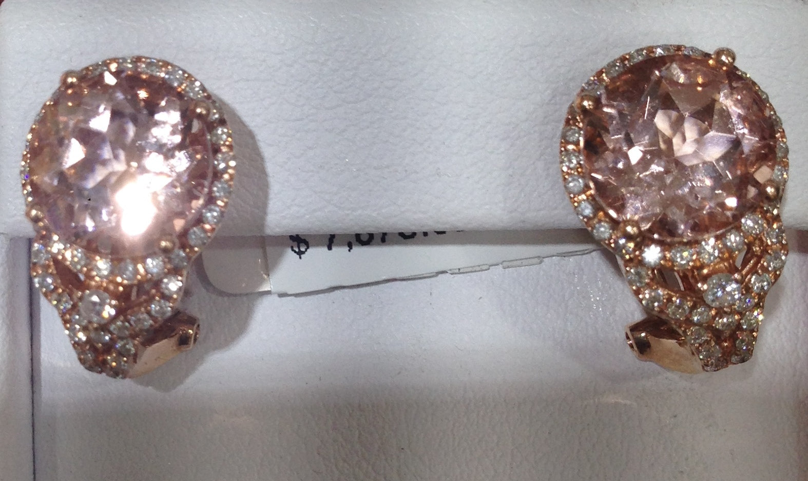 14K Rose Gold Morganite Stud Earrings for Women - Dainty & Elegant Jewelry Gift for Birthday, Anniversary, Valentine's Day - Perfect for Everyday Wear & Special Occasions