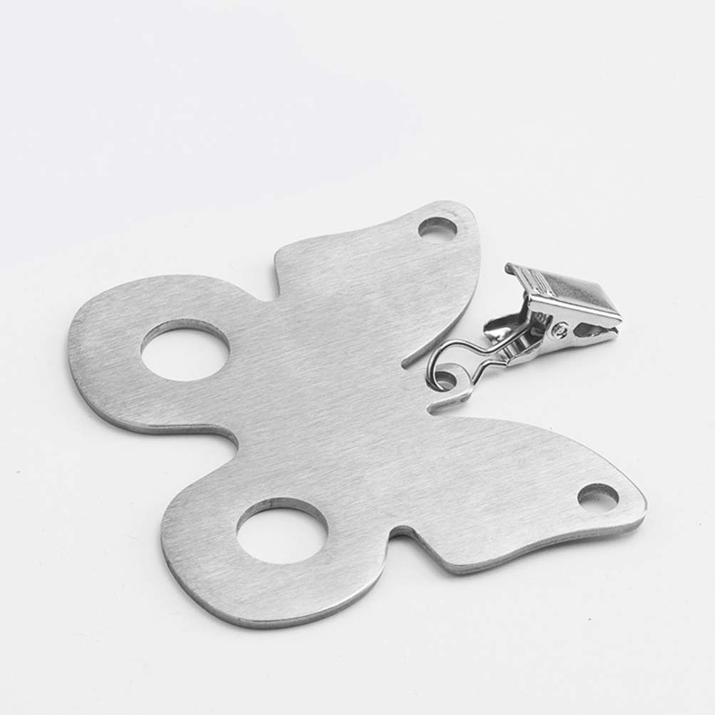 Hemoton 4-Pack Weighted Tablecloth Clips - Heavy Duty Table Skirt Clamps, Outdoor Picnic Tablecloth Weights for Windy Days, Wedding & Party Decor, Camping & Beach Accessories
