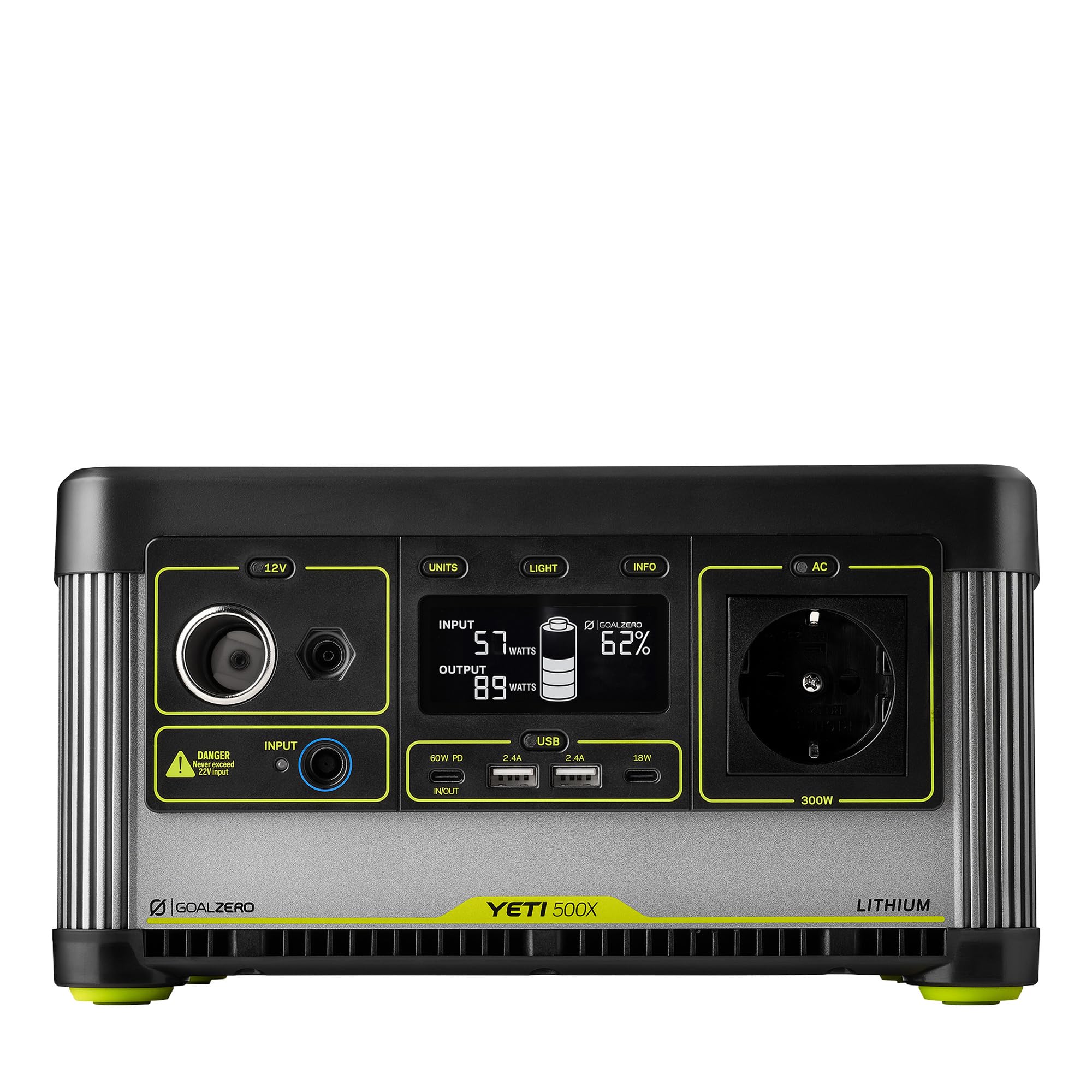 Goal Zero Yeti 500X Portable Power Station - 505Wh Lithium Battery Solar Generator for Camping, RV, Emergency Backup & Outdoor Adventures