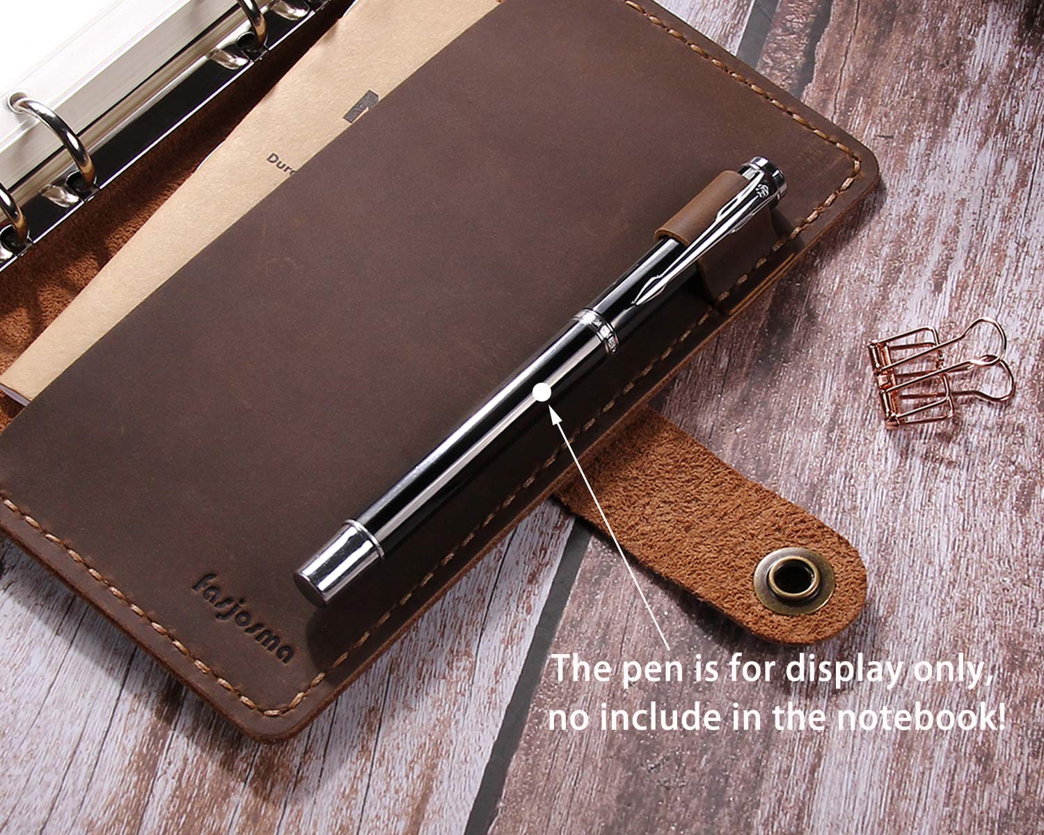 Handmade Genuine Leather Refillable Journal Notebook - A6 Size 6-Ring Binder Diary with Spiral Design, Brown Traveler Notebook for Writing & Sketching | Perfect Gift for Writers, Artists & Travel Enthusiasts