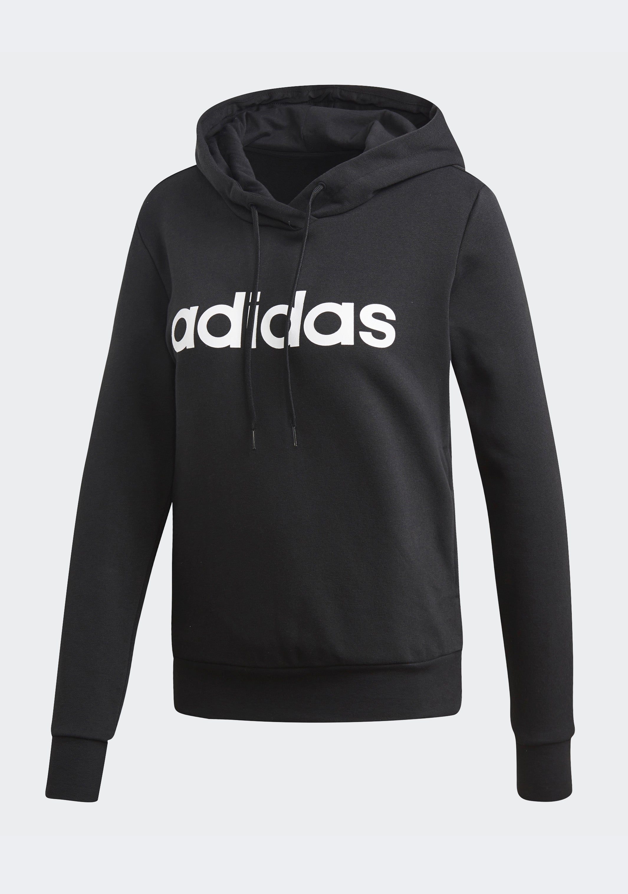 Adidas Women's Essentials Linear Cotton Hoodie - Soft Casual Pullover Sweatshirt for Everyday Wear | Gym, Lounge & Street Style Fashion