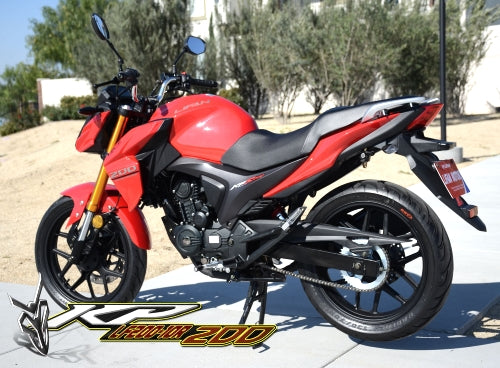 Venom KP200 200cc Fuel Injected Motorcycle - 6-Speed Manual Transmission for Commuting & Adventure Riding