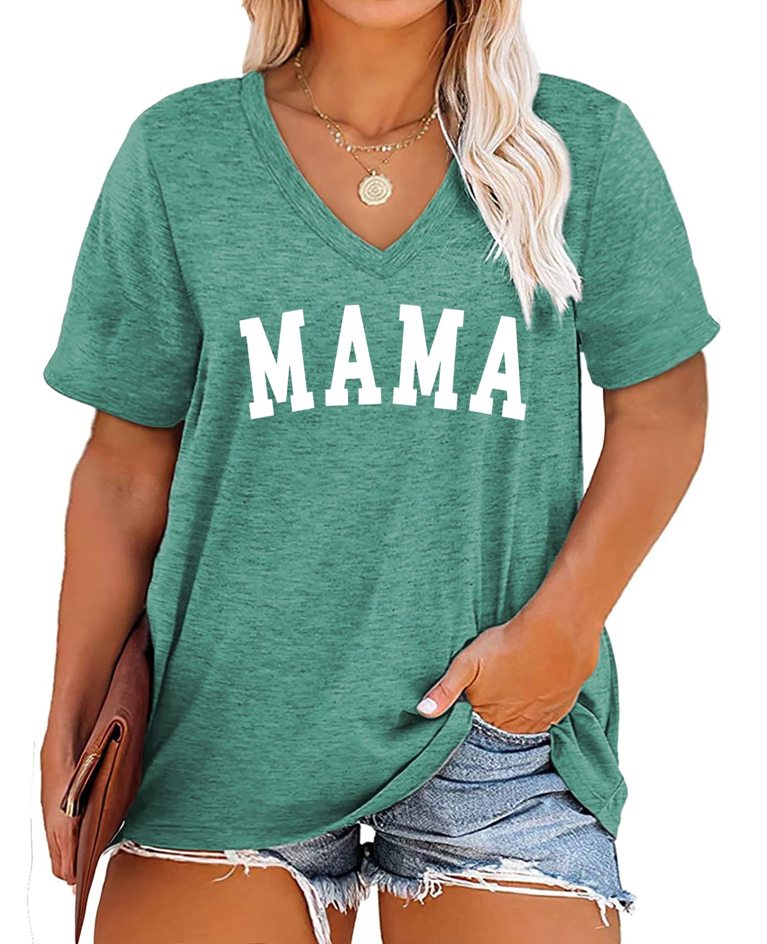 Plus Size Women's T-Shirts for Moms - Comfortable & Stylish Casual Tops for Everyday Wear | Perfect for Outings, Errands & Relaxing at Home