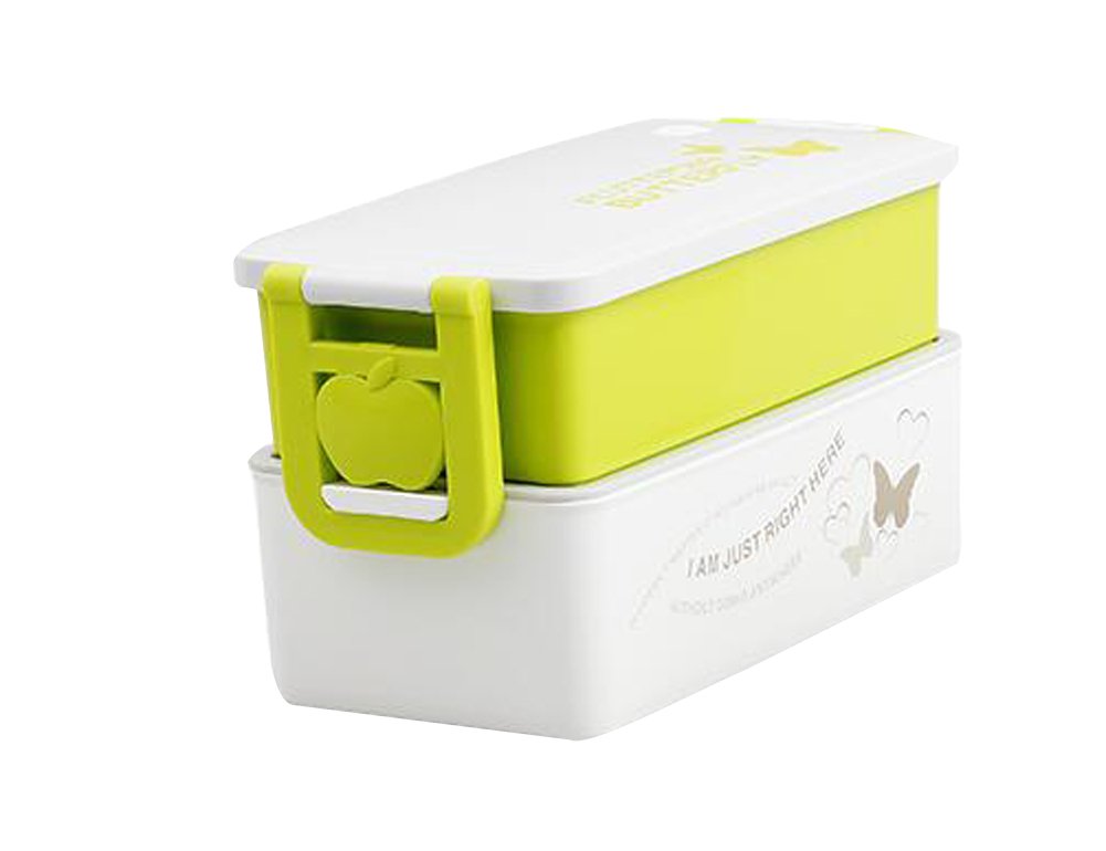 Premium Double-Deck Insulated Lunch Box - Microwave & Dishwasher Safe - Bento Box for Office, School & Picnics - Leakproof & Stylish Meal Container for Adults & Kids