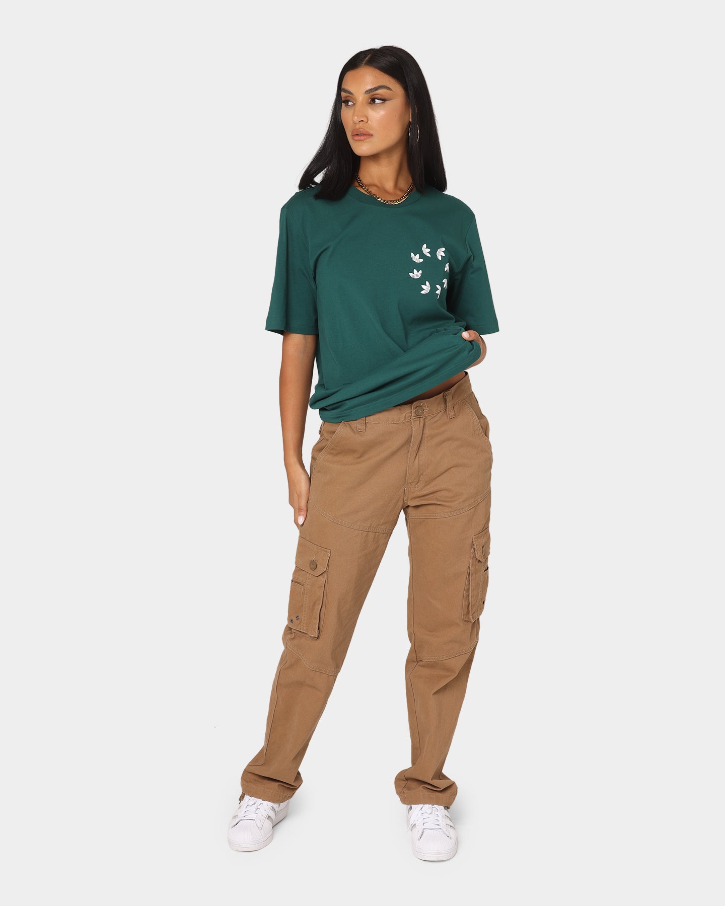 Adidas Bold T-Shirt for Men - Collegiate Green Cotton Tee | Casual Wear, Gym, Street Style & Everyday Outfits