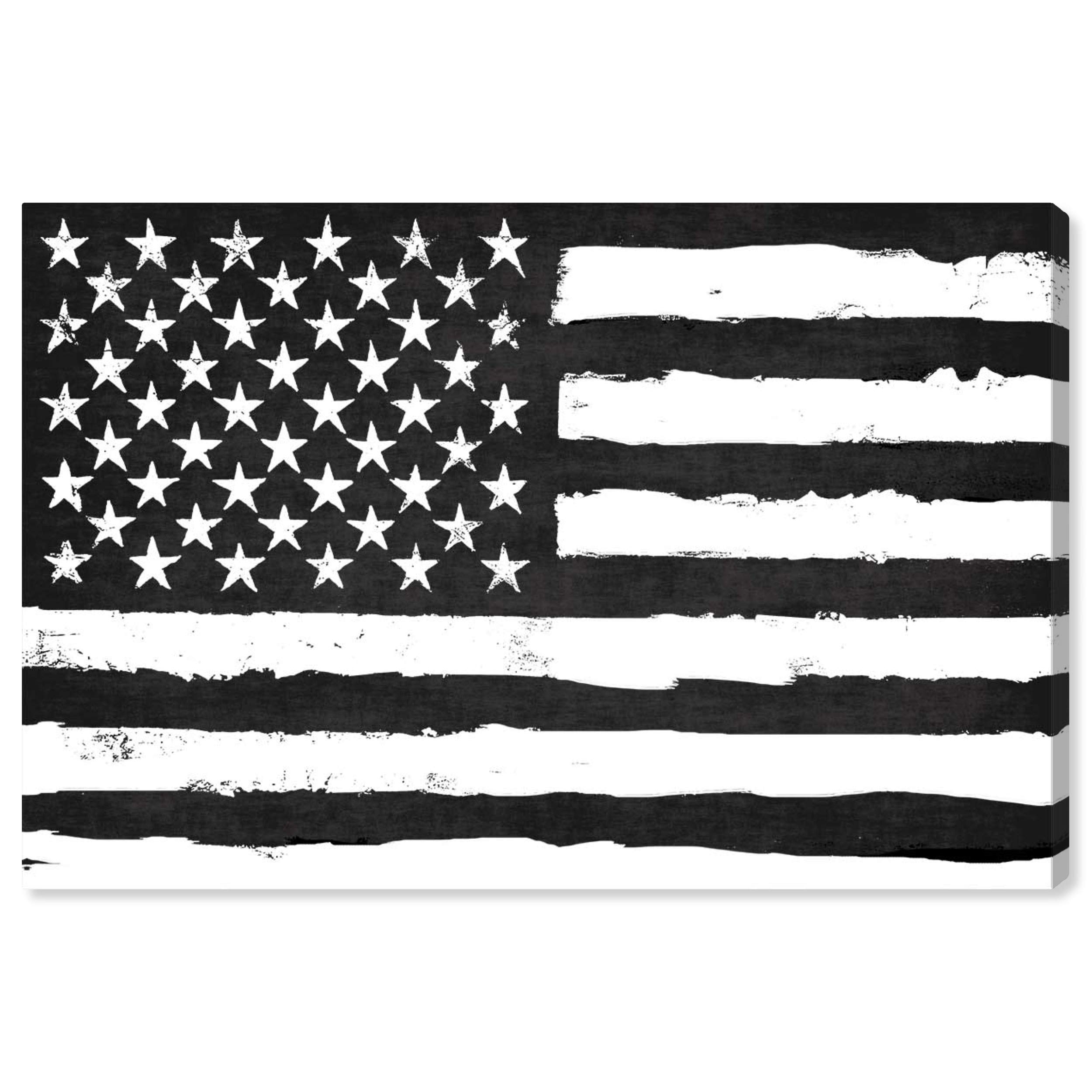 Rocky Freedom Minimalist Patriotic Wall Art Canvas Print - 45