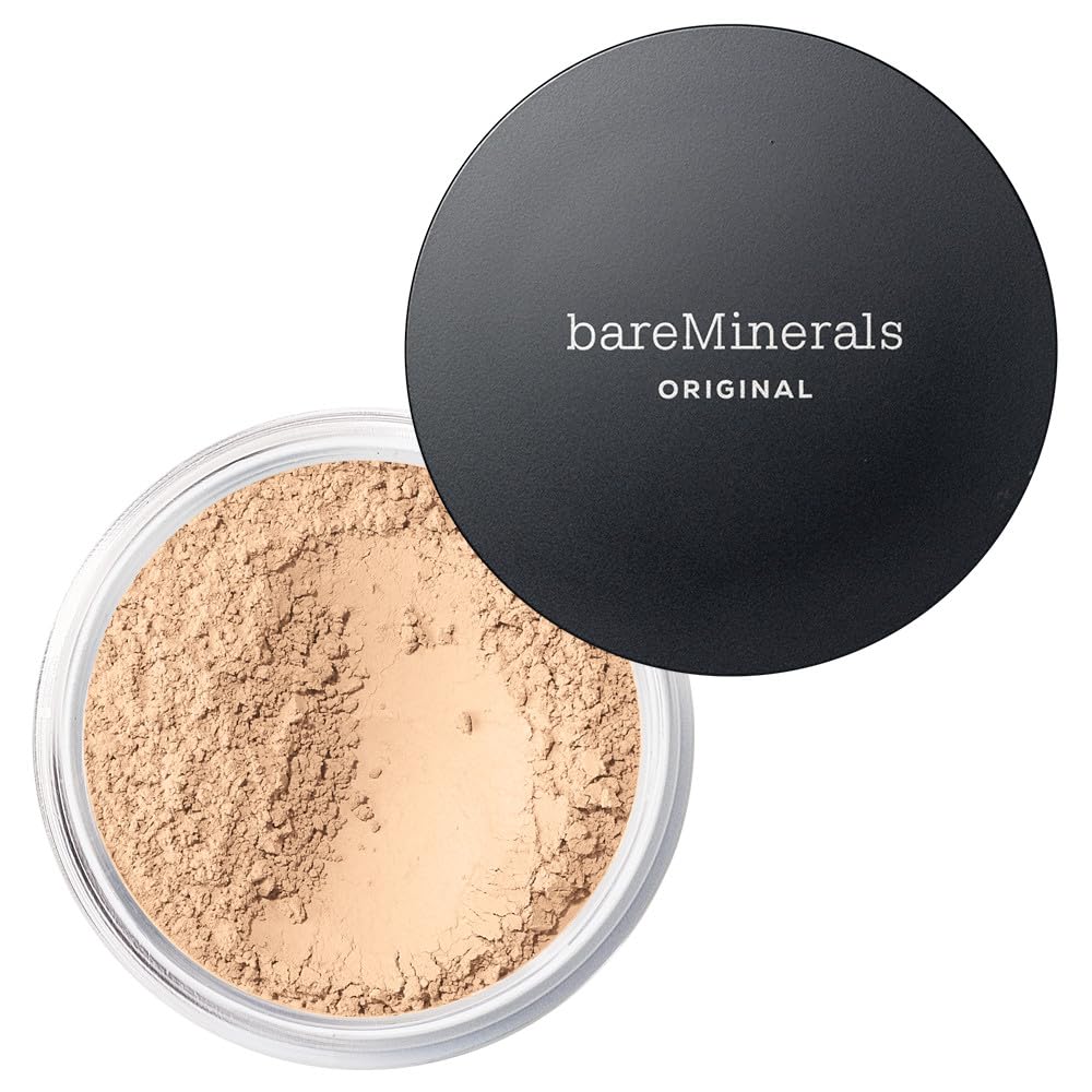 bareMinerals Original Loose Powder Foundation SPF 15 - Lightweight Mineral Makeup with Buildable Coverage | Talc-Free & Vegan | Perfect for Daily Wear & Sensitive Skin