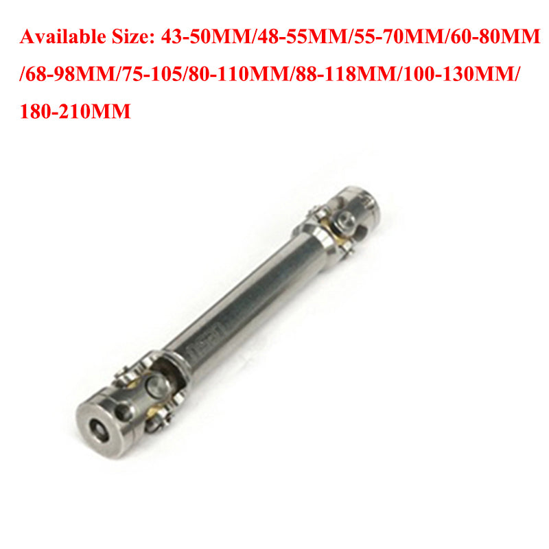 1/16 Scale Stainless Steel CVD Drive Shaft for LESU RC Tractor Truck & Dumper Models (100/106/110/180/200mm) - DIY Upgrade Part for Radio Controlled Construction Vehicles | Perfect for Off-Road Terrain & Heavy-Duty RC Model Performance