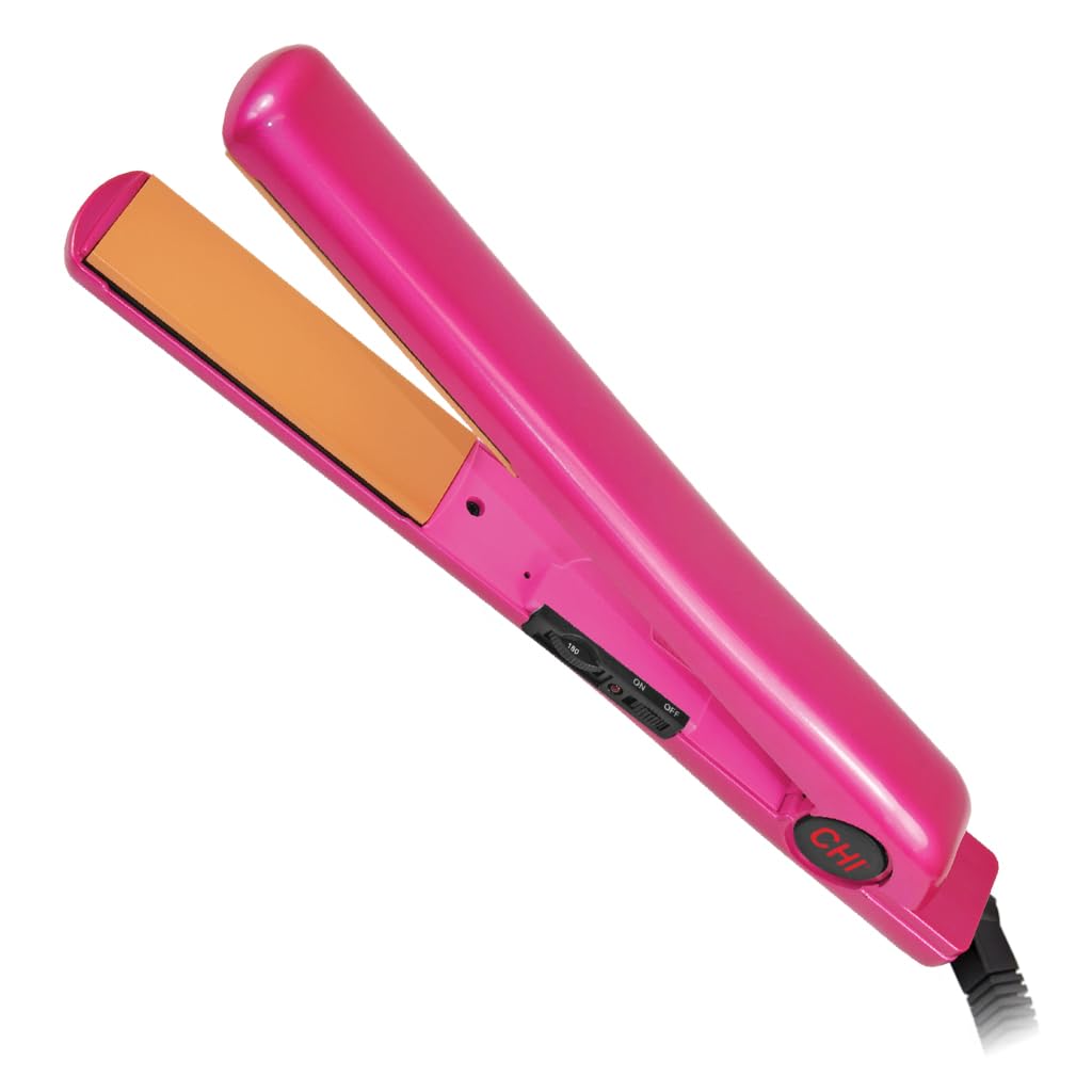 CHI Tourmaline Ceramic Hair Straightener Flat Iron - 1 Inch Plates for Smooth, Shiny Hair | Professional Salon-Grade Styling Tool | Perfect for Home Use, Travel & Salon Styling